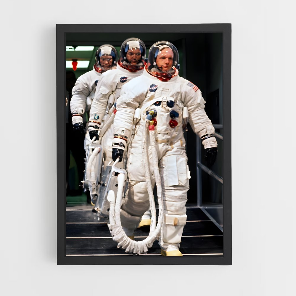 Poster Pas de Géant – affiche Astronautes (vue 2)